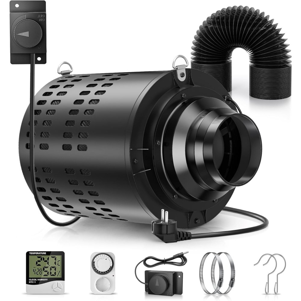 Carbon Filter Inline - 110mm/4.3Inch Exhaust Fan Inline Fan Duct